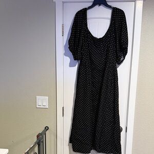 Ava & Viv Black Geo Print Dress